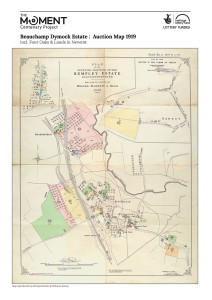 Beauchamp Dymock Estate 1919 Auction Map